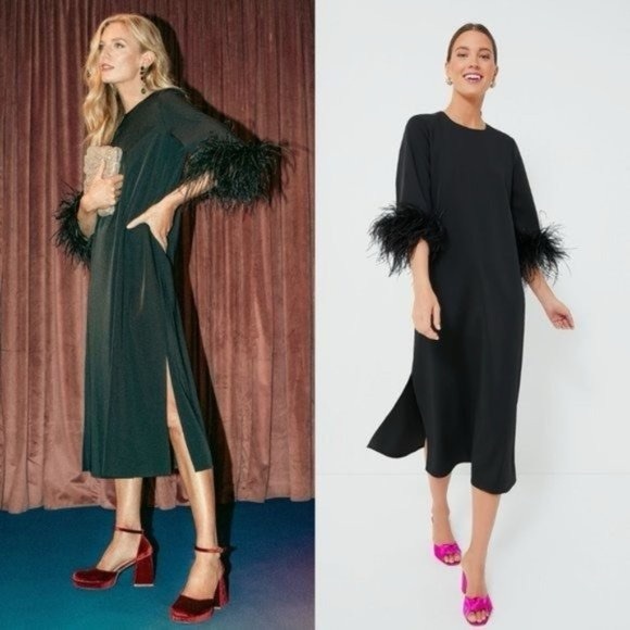 Tuckernuck Dresses & Skirts - NWT Tuckernuck Jamie Dress Black feather XS